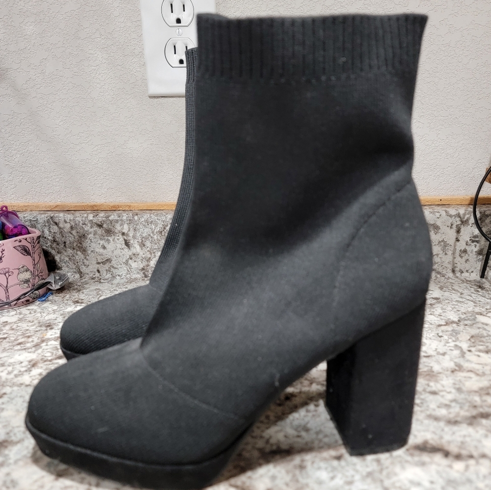 Mia Erika black booties from DSW